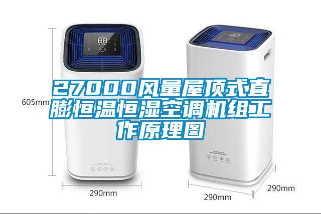 27000風(fēng)量屋頂式直膨恒溫恒濕空調(diào)機組工作原理圖