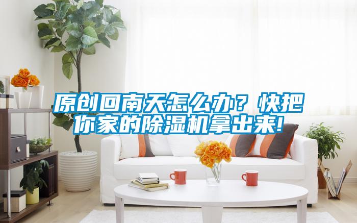 原創(chuàng)回南天怎么辦?快把你家的除濕機(jī)拿出來!