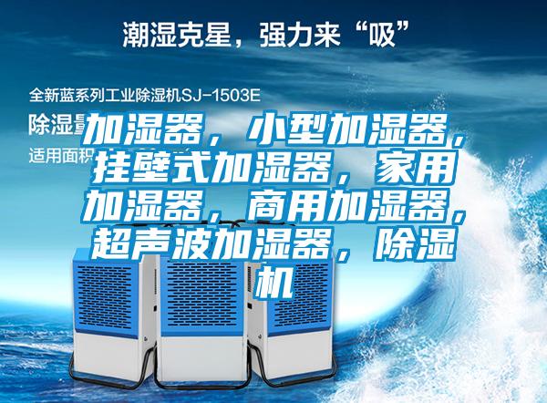 加濕器，小型加濕器，掛壁式加濕器，家用加濕器，商用加濕器，超聲波加濕器，除濕機