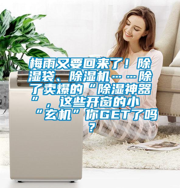 梅雨又要回來了！除濕袋、除濕機(jī)……除了賣爆的“除濕神器”，這些開窗的小“玄機(jī)”你GET了嗎？