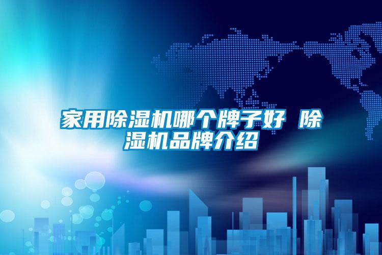 家用除濕機(jī)哪個牌子好 除濕機(jī)品牌介紹