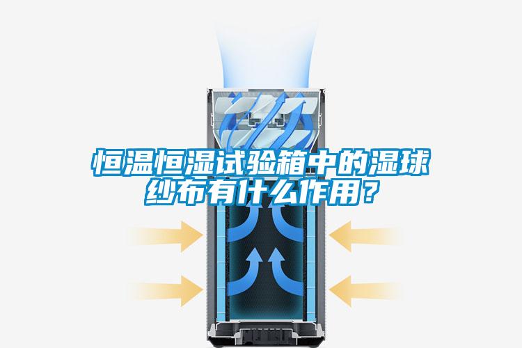 恒溫恒濕試驗箱中的濕球紗布有什么作用？