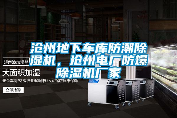 滄州地下車庫防潮除濕機，滄州電廠防爆除濕機廠家