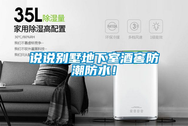 說說別墅地下室酒窖防潮防水!