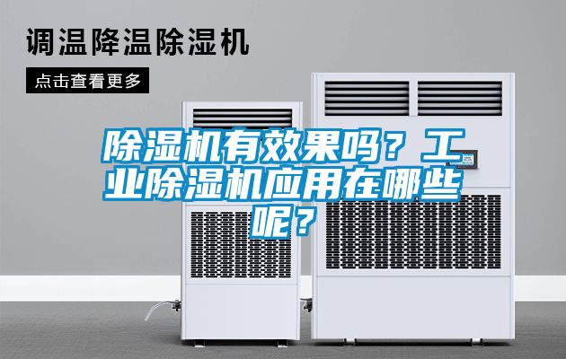 除濕機有效果嗎？工業除濕機應用在哪些呢？